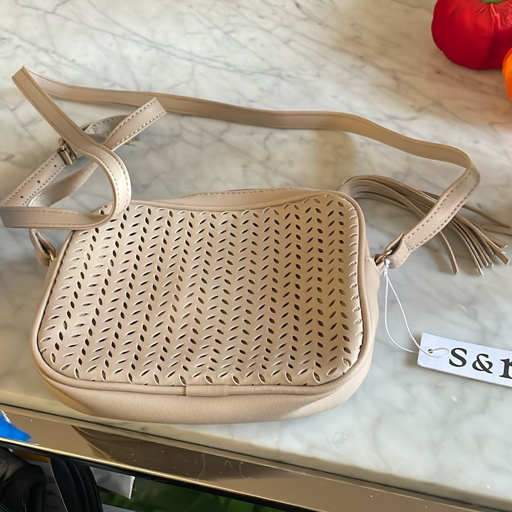 Summer & Rose crossbody bag with tassel. NWT